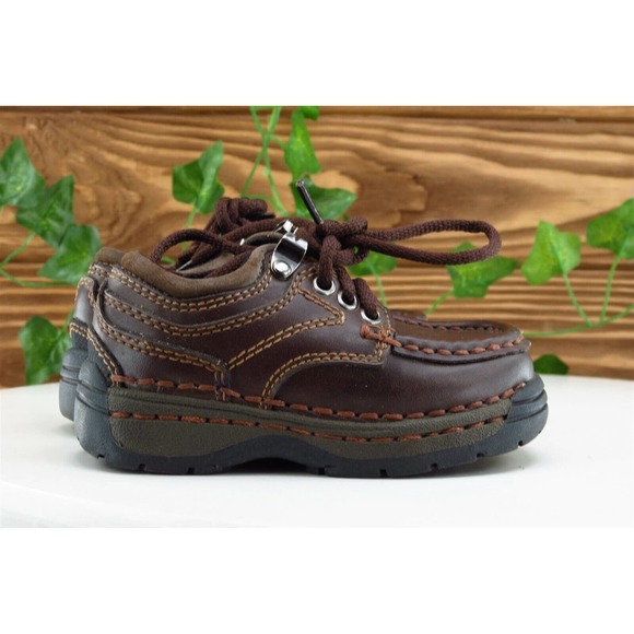 Smartfit Toddler Boys 5.5 Medium Brown Derby Oxfords Synthetic - Picture 3 of 5